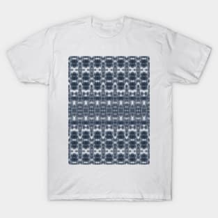 Ikat tie dye blue color T-Shirt